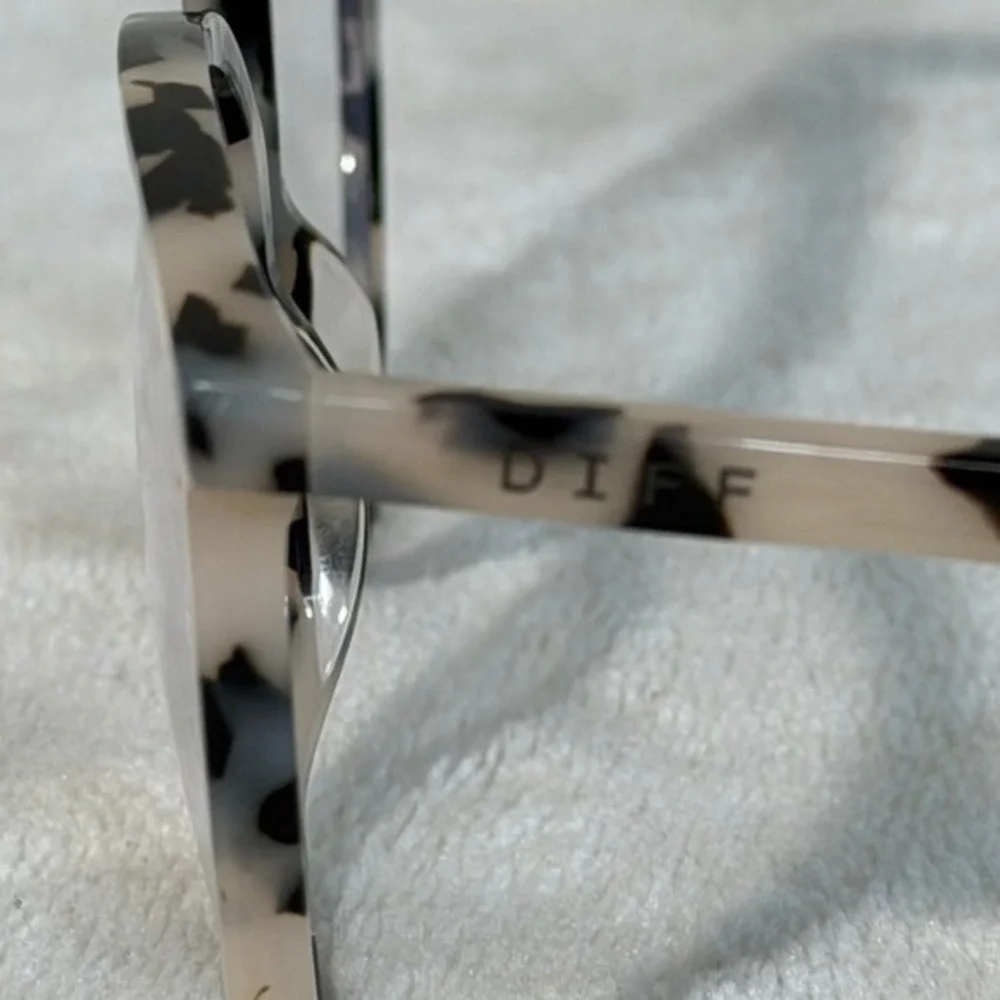 DIFF Eyewear Women Eyeglasses Frames Bella Tortoise As Is Glasses Lenses Left In